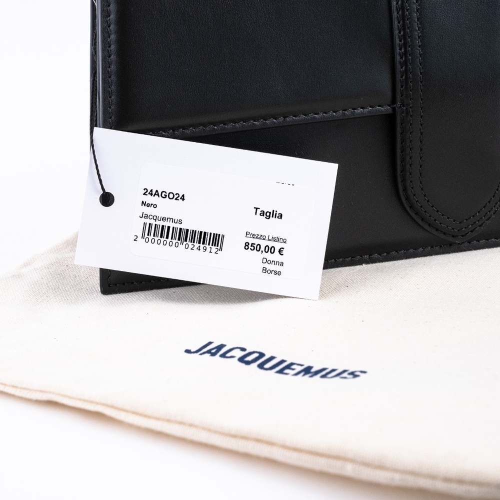 JACQUEMUS The long Bambino LES CLASSIQUES Women Black New Authentic $1190 - Picture 12 of 14